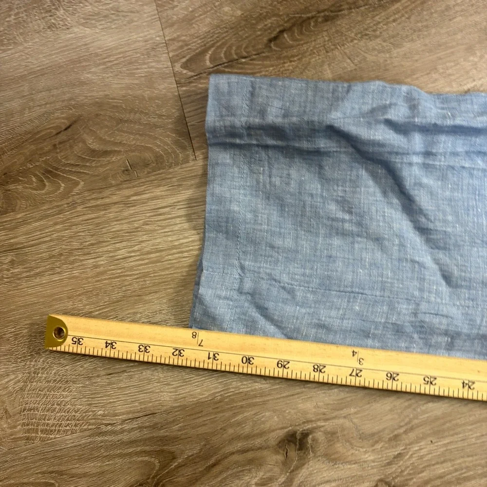 Tailorbyrd 100% Linen Pants Mens 40x32 Blue Relaxed Lightweight Light Blue